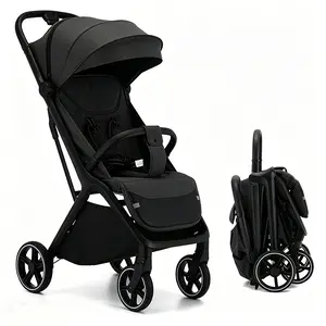 Lightweight Stroller Infant Travel, Foldable Baby Stroller, Widened Sunshade with Zipper, One-touch Collection, Breathable Mesh, Easy to Carry, Suitable for Travel