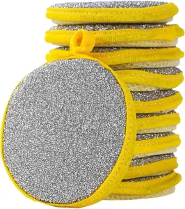 Multifunction Kitchen Clean Sponges Double Side Dishwashing Sponge Reusable Dish Washing Brush Household Cleaning(12pcs)