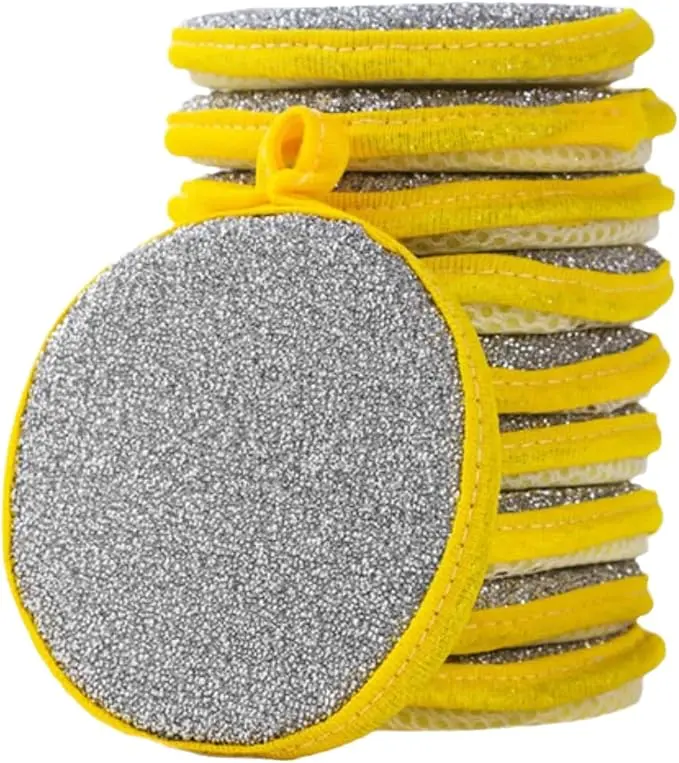 Multifunction Kitchen Clean Sponges Double Side Dishwashing Sponge Reusable Dish Washing Brush Household Cleaning(12pcs)