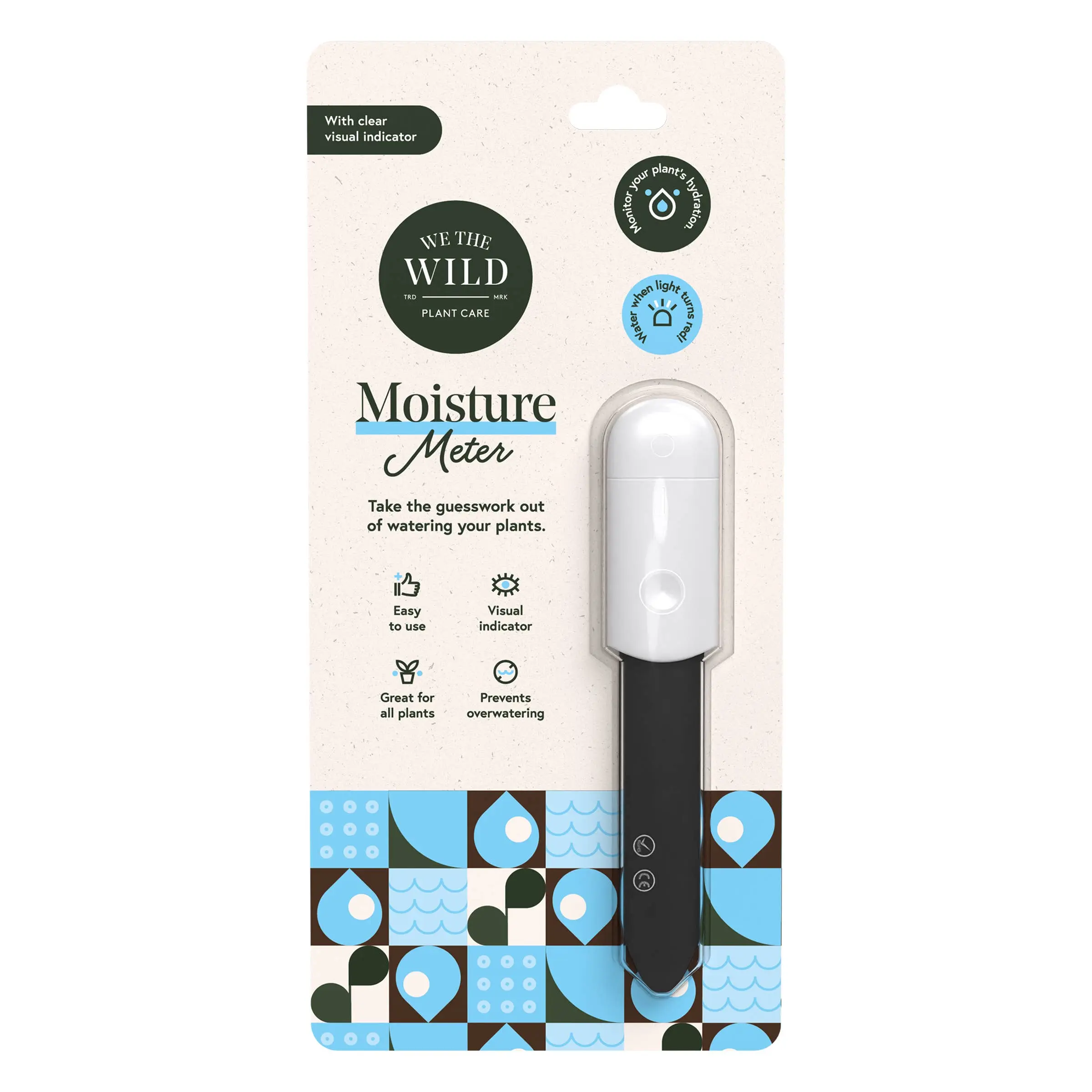 We The Wild Soil Moisture Mtr, Accurate Garden Watering Equipment for Houseplants
