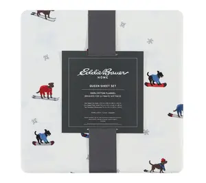 Eddie Bauer Ski Patrol Cotton Twin Sheet Set