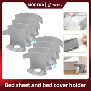 Secure Bed Sheet Holder with Heavy-Duty Mattress Straps Universal Fit Easy One-Time Installation Set of 4 Plastic Bedsheet Clip Valentine Day gift