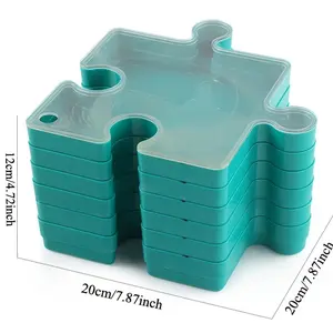 6-Layer Puzzle Storage Box - Durable Plastic, Perfect for Assembling and Sorting Accessories, Home Organization Storage Box