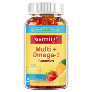 soomiig Muti+Omega-3 Health Spplement,Supports Energy Levels and Immune Health,60 Capsules