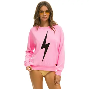 BOLT CREW SWEATSHIRT - NEON PINK