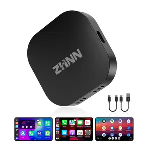 ZHNN Carplay AI Box 2.0, Android Auto Ai Box Carplay Video Streaming Device for OEM Wired CarPlay/Android Auto Car, Smart AI Box Lite