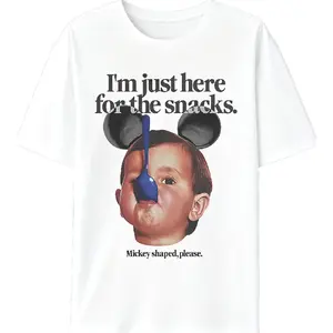 I'm Just Here For The Snacks T-shirt, Fast Past, Funny Magic Kingdom Graphic Tee, Shape Unisex Shirt shirts for men gifts for boyfriend mens clothing merch for men