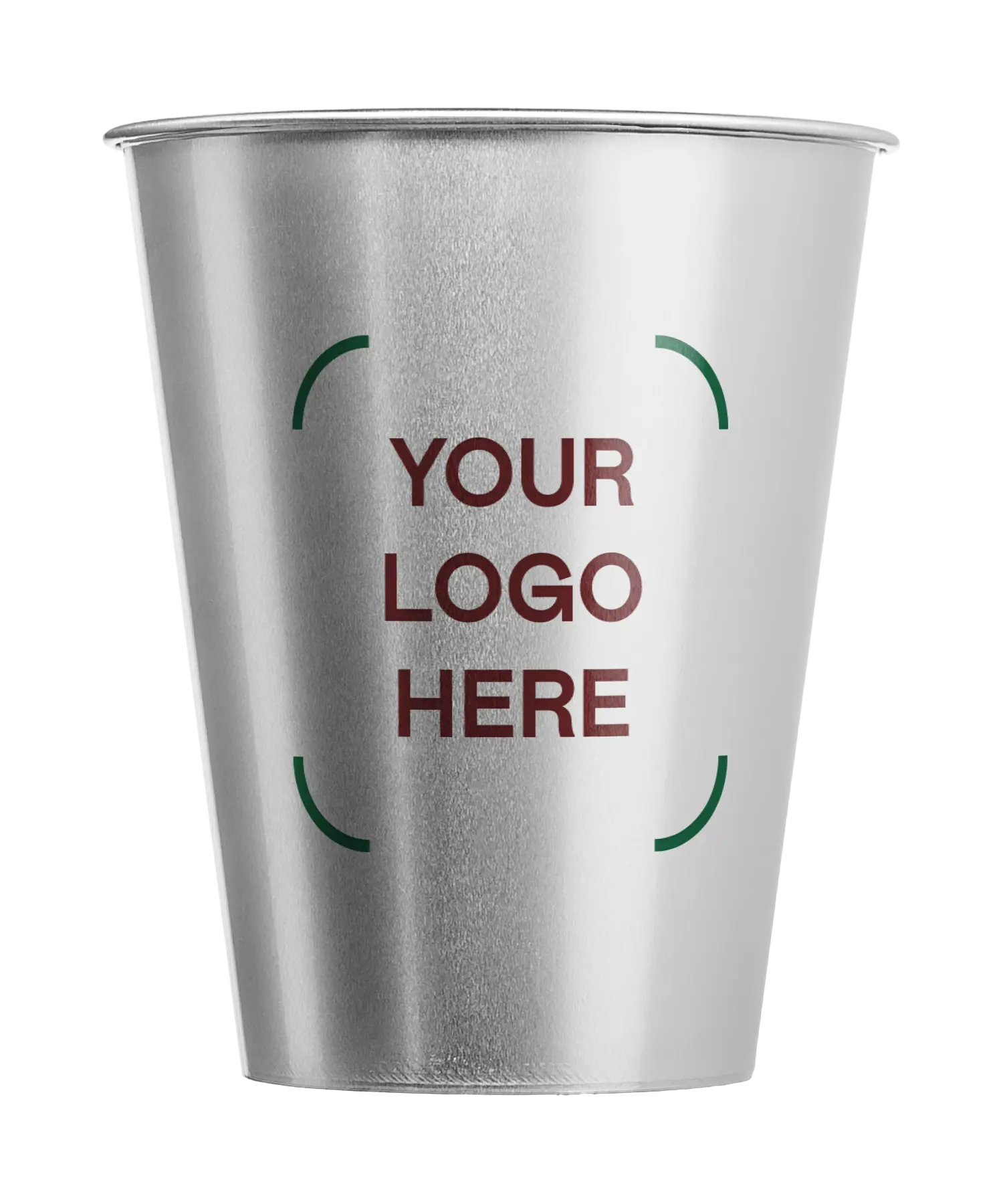 LumiCup 16 oz Personalized Aluminum Cups with Custom Logo, Beer & Party Cups, 50-Pack, Made from Recycled Aluminum