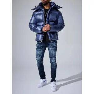 Jordan Craig Navy Blue Astoria Bubble Jacket w/ Removable Hood