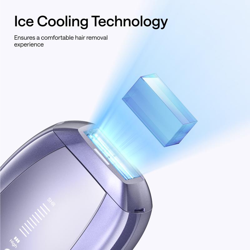 Ulike Laser Hair Removal Air 10 IPL Device with Ice-Cooling Contact Dual Lights Skin Sensor & SHR Mode for Comfortable Effective Results - Epilator