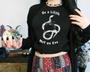 Lilith Shirt, Goddess Lilith, Lilith, Not an Eve, Satanic Shirt, Satanic Clothing, Pagan, Wiccan, Gothic Decor, Witchy Clothes