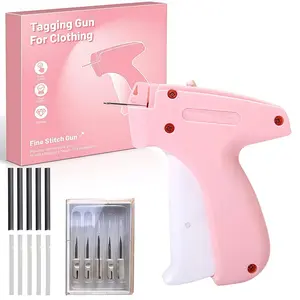 Portable Clothing Repair Gun Set, Includes 1000 Clips & 1000 Clips, Quick Fix with 5 Needles, Handheld Garment Label Gun, Sewing Supplies Crafts