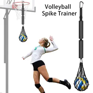 Volleyball Spike Trainer, Volleyball Training Aid, Adjustable Volleyball Training Auxiliary Belt, Hanging Volleyball Exercise Belt for Improving Serving, Jumping and Serving Strength Training