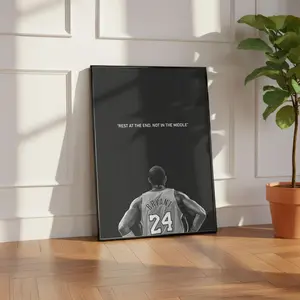 [UNFRAMED] Kobe Bryant Legend Photo, Professional Sports Photography Poster, Basketball Wall Art