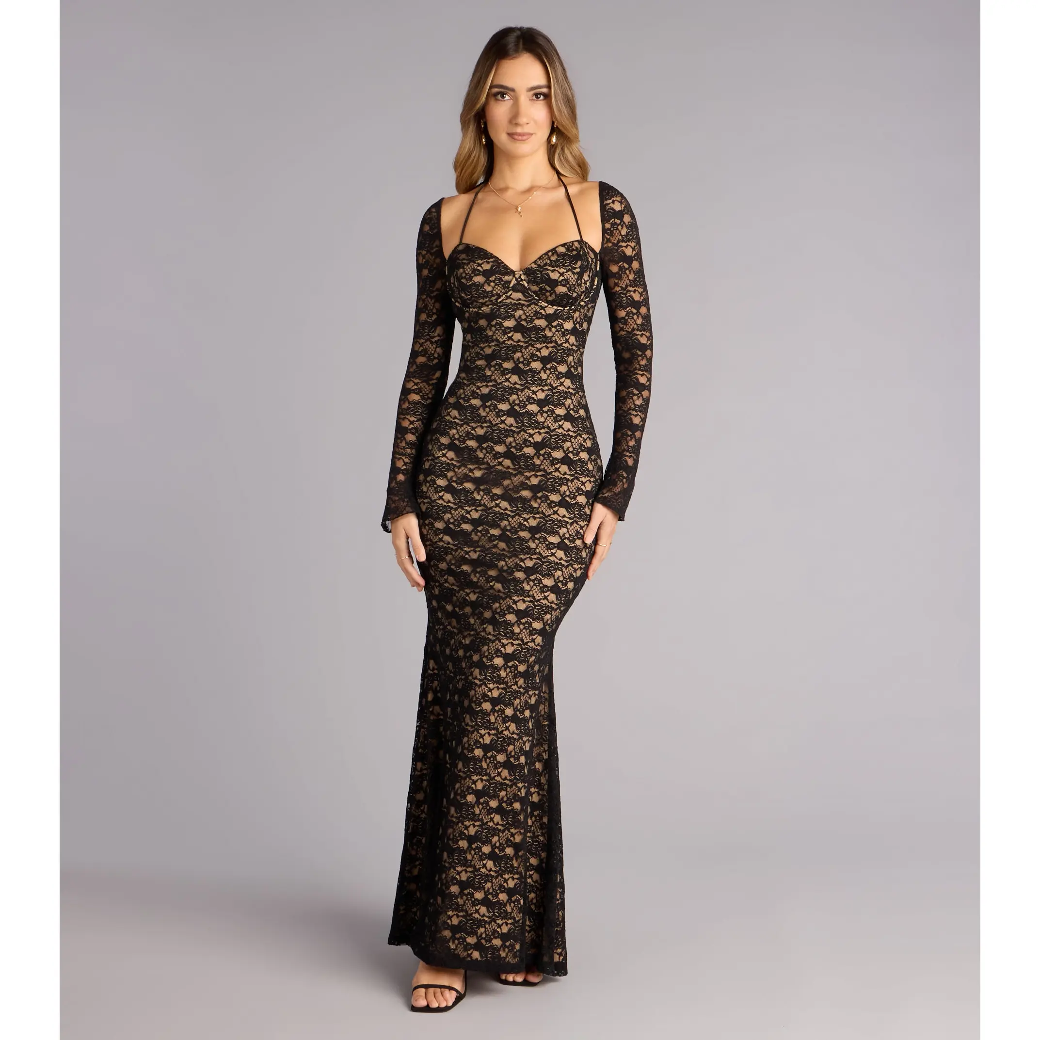 Anaya Lace Open Back Formal Dress - TikTok Shop Anaya Lace Open Back Formal Dress - TikTok Shop
