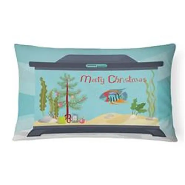 Carolines Treasures CK4536PW1216 12 x 3 x 16 in. Severum Merry Christmas Canvas Fabric Decorative Pillow