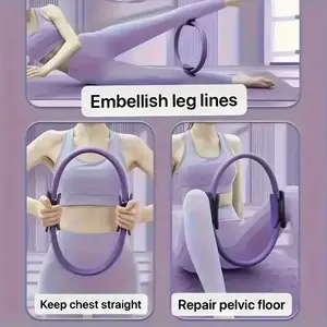 Fitness Ring Yoga Pilates Elastic Training Circle, Home Resistance Stretch Equipment, Strength Exercise Yoga Gear