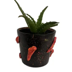 Terracotta Pot with 3D Hot Chip Design