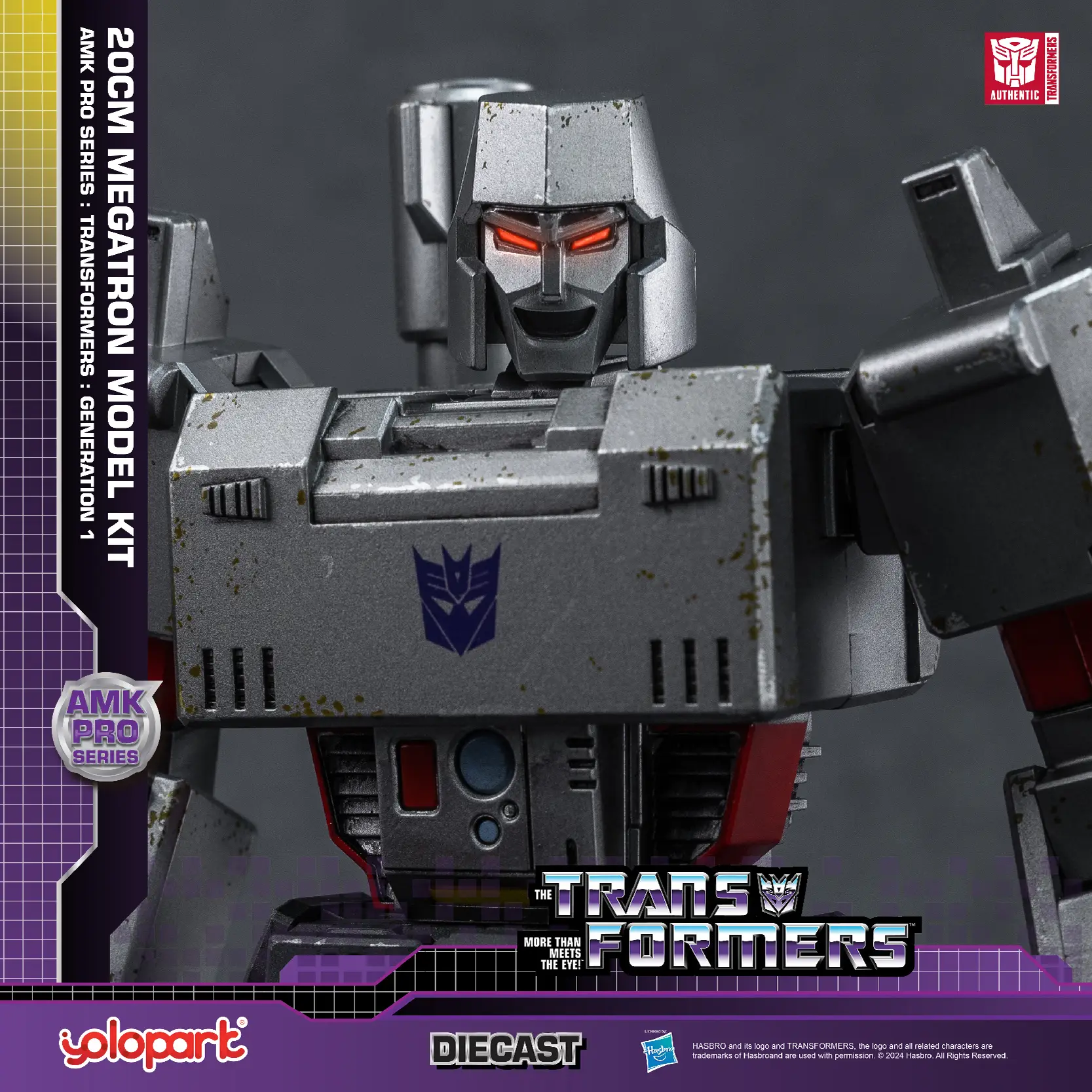 YOLOPARK Transformers Toys: Megatron & Nemesis Prime & Starscream Action Figure - Generation 1 - 7.87 Inch Pre-assembled Model Kit from the AMK PRO Se