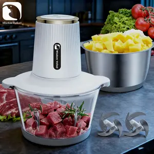 Premium 2-Speed Multi-Function Food Processor For Chopping Mincing Pureeing Knives