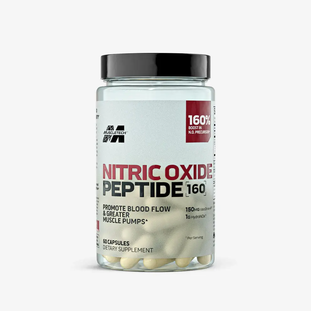 MuscleTech Nitric Oxide Peptide 160, Peptide-Powered Nitric Oxide Breakthrough