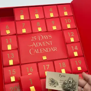 Crystals Advent Calendar Handpicked, Exclusively made by UniverseDelights, 25 Days Crystal Advent Calendar