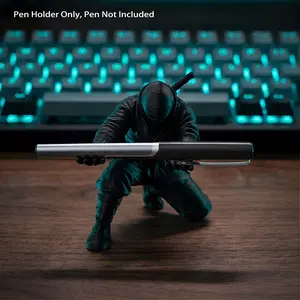 3D Printed Creative Ninja Pen Holder, Funny Toothbrush Stand, Desktop Pen Rack, Desk Ninja Decorative Item, Unique Office Accessory, Desk Organizer, Work Accessories
