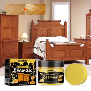 Jakehoe Wood Polishing Beeswax Wooden Floor Polishing Brightening Care Wax Wood Furniture Decontamination Cleaning Wax