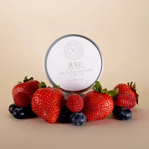 Shea and Coconut Oil Body Butter with Red Fruits Aroma - Moisturizing and Nourishing Skin - 100 GR