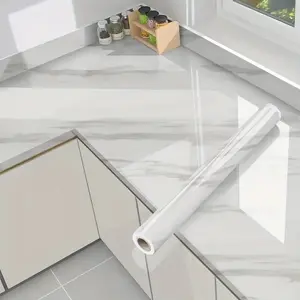 1 roll [23.62 * 393.70 in ] self-adhesive kitchen decals, self-adhesive wall decals, kitchen countertop tile cabinet tabletop refurbished wallpaper, marble membrane wallpaper for bathroom sink, marble wall decals adhesive wallpaper