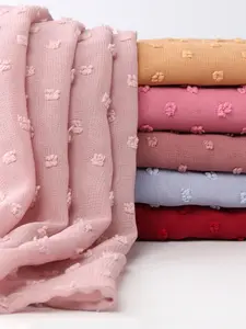 Women's Soft Embroidered Chiffon Scarf, Scarf Wrap, Shawl Wrap, Handbag Accessory Headscarf, All-Season Fashion, Daily Essential Item