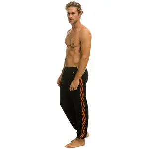 TIGER STRIPE SWEATPANTS - BLACK // TIGER