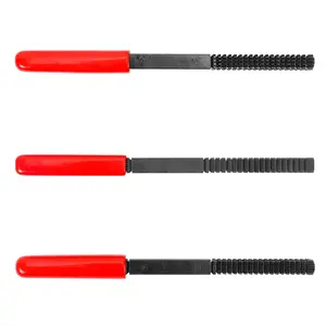 GJANSH 3 Pcs Thread File Set, SAE & Metric Thread Restorer Files, Thread Chaser Repair Tool for Damaged External Threads
