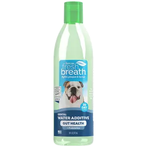TropiClean Fresh Breath Dental Water Additive Plus Gut Health for Dogs