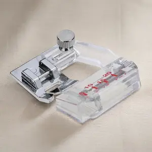 Snap-On Beaded Roll Hem Foot Bias Fabric Free Hemming Sewing Machine Presser Foot Kit for Sheer Denim DIY Garment Making Sewing Accessories Attachments Hemmers Tools Dressmaking Sewing Supplies Parts