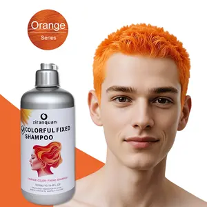 Orange Color-Protecting Shampoo - Specifically formulated for color-treated hair, nourishesand hydrates with botanical extracts.Includes complimentary conditioner.300ML- Long Lasting & No Peroxide - Hair Care Solution color shampoo vibrant  hair  color