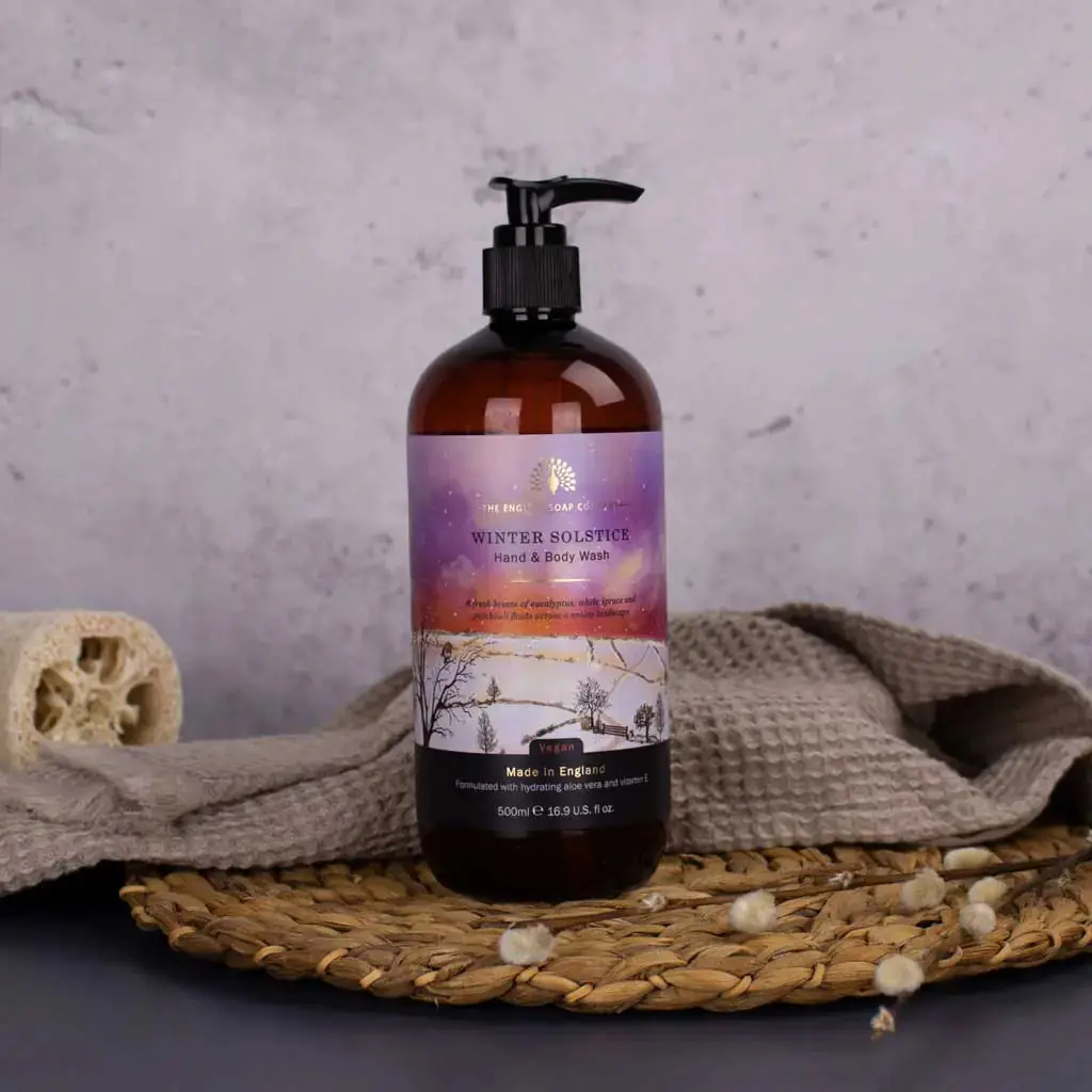 Luxury Silky Lather Fragrance Eucalyptus Liquid Hand & Body Soap - 16.9 fl oz (500ml), Cruelty-Free, Forest-Infused, Maltodextrin-Infused, Recyclable, Daily Use Perfect Winter Solstice Gift, Decorative Bath & Body Care Item