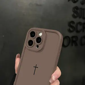 Biblical Cross Phone Case for iPhone 17 Pro Max 16 Pro Max 15 Pro 14 13 12 11 Sleek Shockproof Lightweight Cover with Protection Protective iphone 15 pro max case iphone 13 case drop-proof phone case Cellphone Smartphone