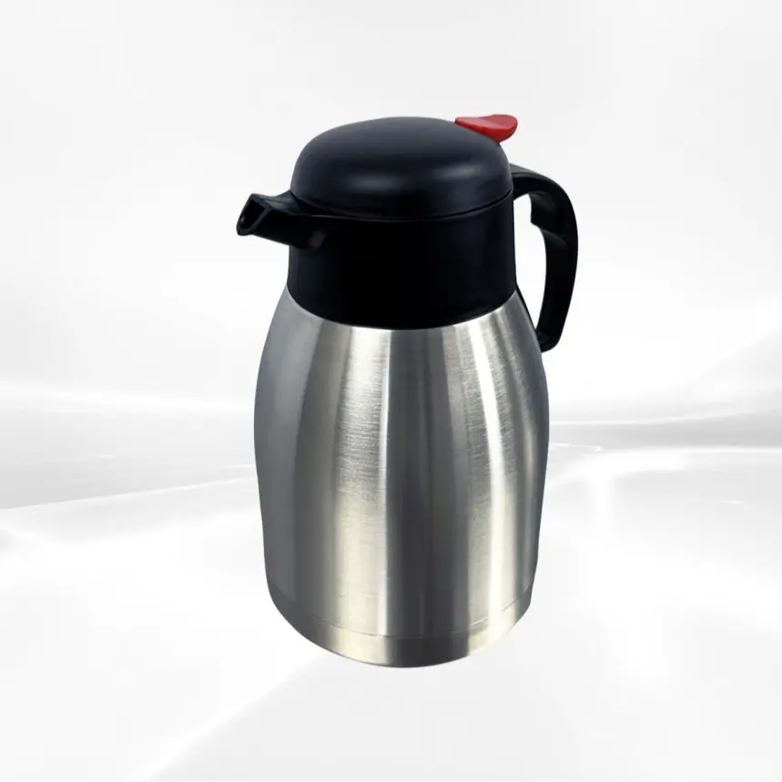 1.5L Sturdy Stainless Steel Vacuum Insulated Thermal Flask - Large Capacity Hot & Cold Water Bottle with Handle, Secure Lid, Kitchenware Drinkware Kettles & Jugs