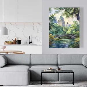 212 MAIN Castle Turquoise Photo Wall Print - 36x48 in. Artistic Wall Art, Living Room Decoration, Modern Home Decor