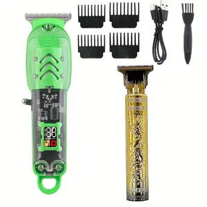 [Vintage T9 Hair Clipper] Professional Rechargeable Electric Hair Cutting Machine Vintage T9 Hair Clipper Men Shaver Barber Trimmer for Men Comfort split end trimmer