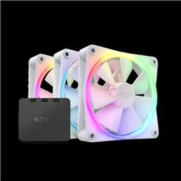 3 x 120 mm F120 RGB 12V DC White Fan & Controller