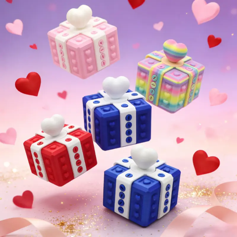 New Valentine's Day Annoying Gift Box - Romantic Surprise Puzzle Box with Hidden Surprise, Fun Prank Gift, Quirky Gift for Boyfriend/Girlfriend