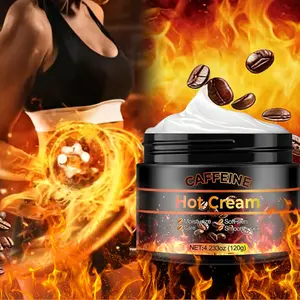 Caffeine Warming Body Firming Cream, Firming Belly Cream 120g, Warms up and promotes absorption, caffeine + avocado oil provide firming effect, Perfect for pre-workout warm-up and abdominal massage to improve elasticity
