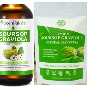 Soursop Tea + Soursop Oil Combo , Premium Soursop Graviola Leaf Tea bags , Guanoabana Leaves , Guanabana tea , Hojas de guanabana in tea bags
