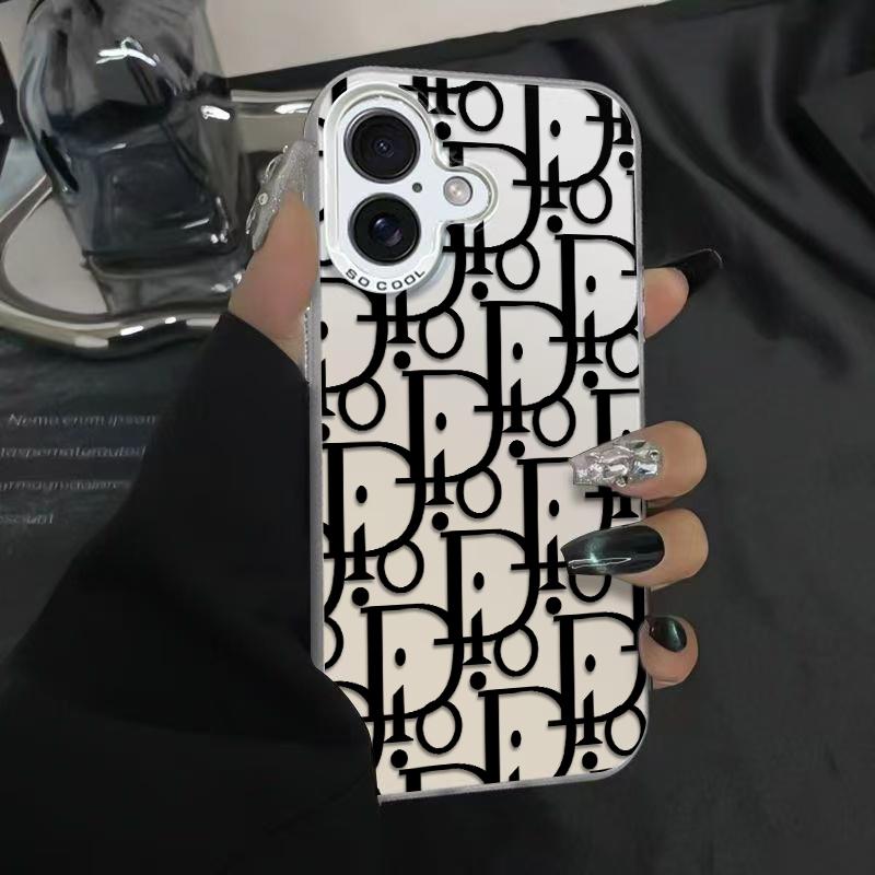 Sleek Modern Letter Pattern  Phone Case Durable Hard Acrylic Back Case With An Anti-Yellowing Coating, Made From High-Quality Designed For Reliable Drop Protection For Your Phone For iPhone 17.16.15.14.13.12.11.X.XS.XSMAX.XR.8.7