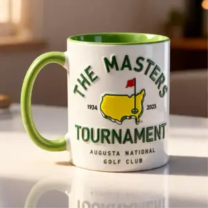 Golf Masters 3D Mug, Golf Coffee Mug, Golf Lover Gift, Golf Tournament Mug, Golfer Gift, Augusta Style Mug, Embossed Mug