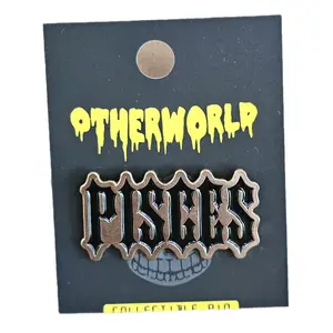 Pisces Zodiac Soft Enamel Pin Premium Gloss Finish Durable Customizable Options for Hats Backpacks and More High-Quality Material 1 to 1.5 Size Single or Double Back Pieces