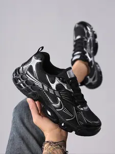 High-Quality Men's Casual Shoes, Comfortable Sporty Outdoor Sneakers, Walking Shoes, Textile Upper, Rubber Sole, All Seasons