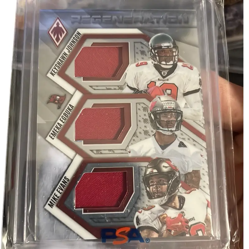 Triple patch Keyshawn Johnson Emeka Egbuka Mike Evans /299